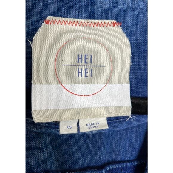 ANTHROPOLOGIE HEI HEI LONG DENIM PARKA LINEN BLEND‎ SIZE XS - Picture 9 of 9